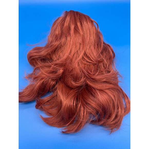 Lonai Long Red Costume Party Wig With Wig Cap - Picture 3 of 5